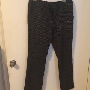 Dark blue with gray polka dots work pants